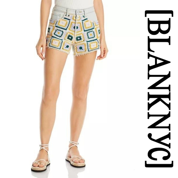 BLANK NYC- BARROW FRAYED HEM MINI CUTOFF SHORTS